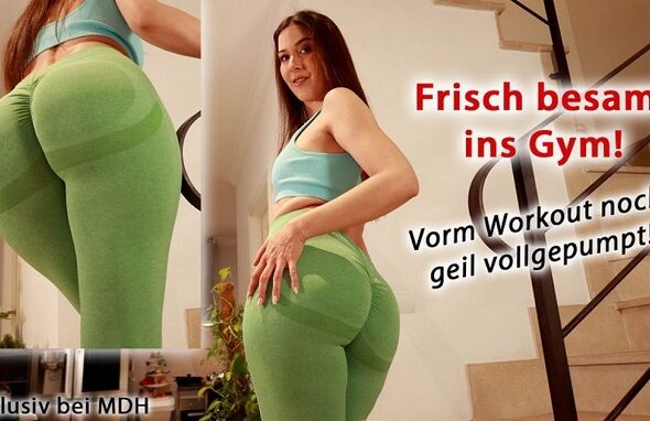 Mary Haze Frisch besamt ins Gym Vorm Workout noch geil vollgepumpt