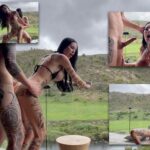 Maja Bach Gewagter Terassenfick im Safari Luxushotel