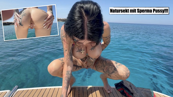 Maja Bach Natursekt mit SPERMA PUSSY